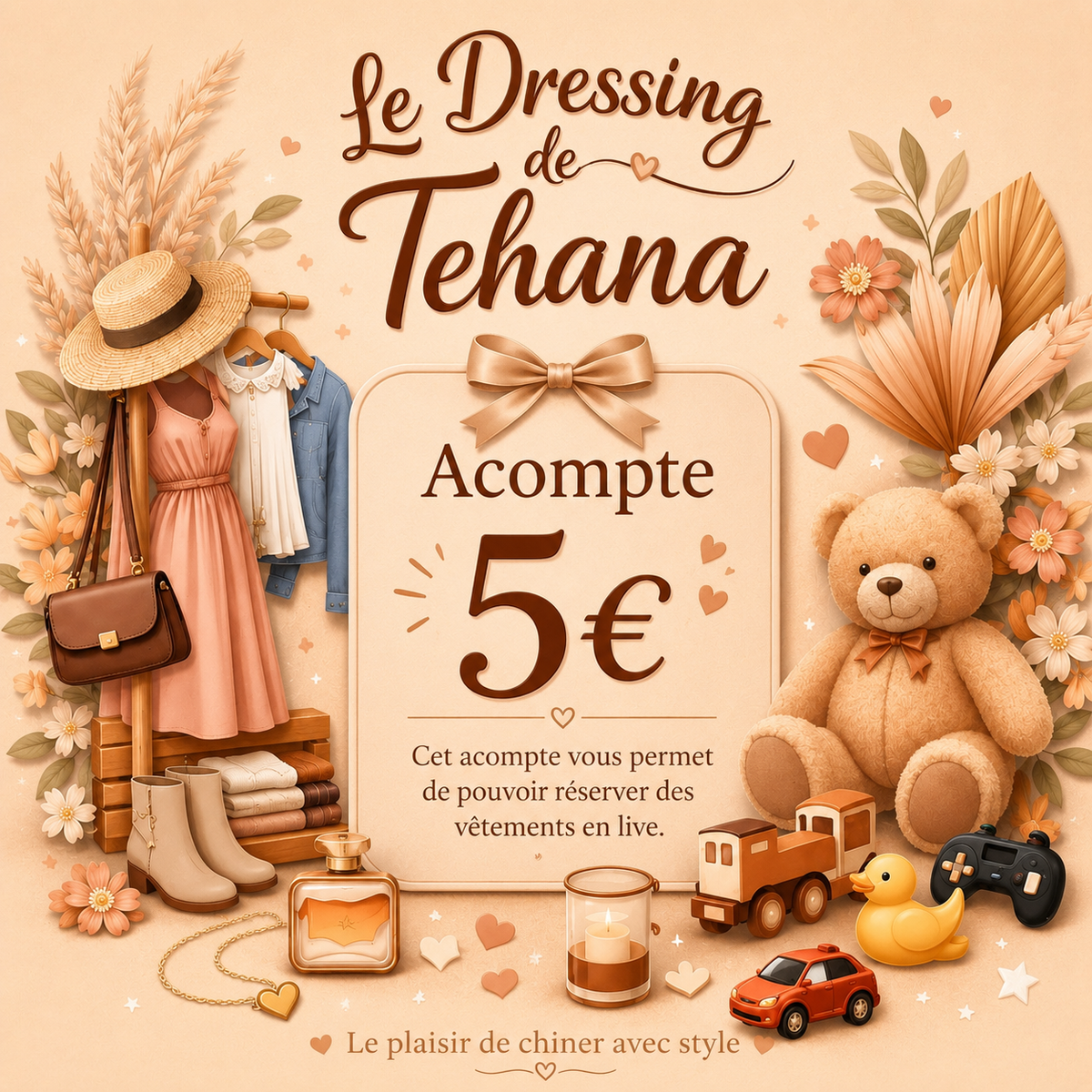 Acompte 5€ - Paiement pendant le live